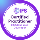 IFS Certified Practitioner IFS Cloud Web Developer badge