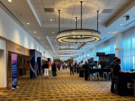 Field Service Next conference hallway and expo floor